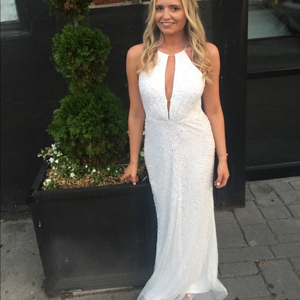 Beaded Adrianna Papell Dress